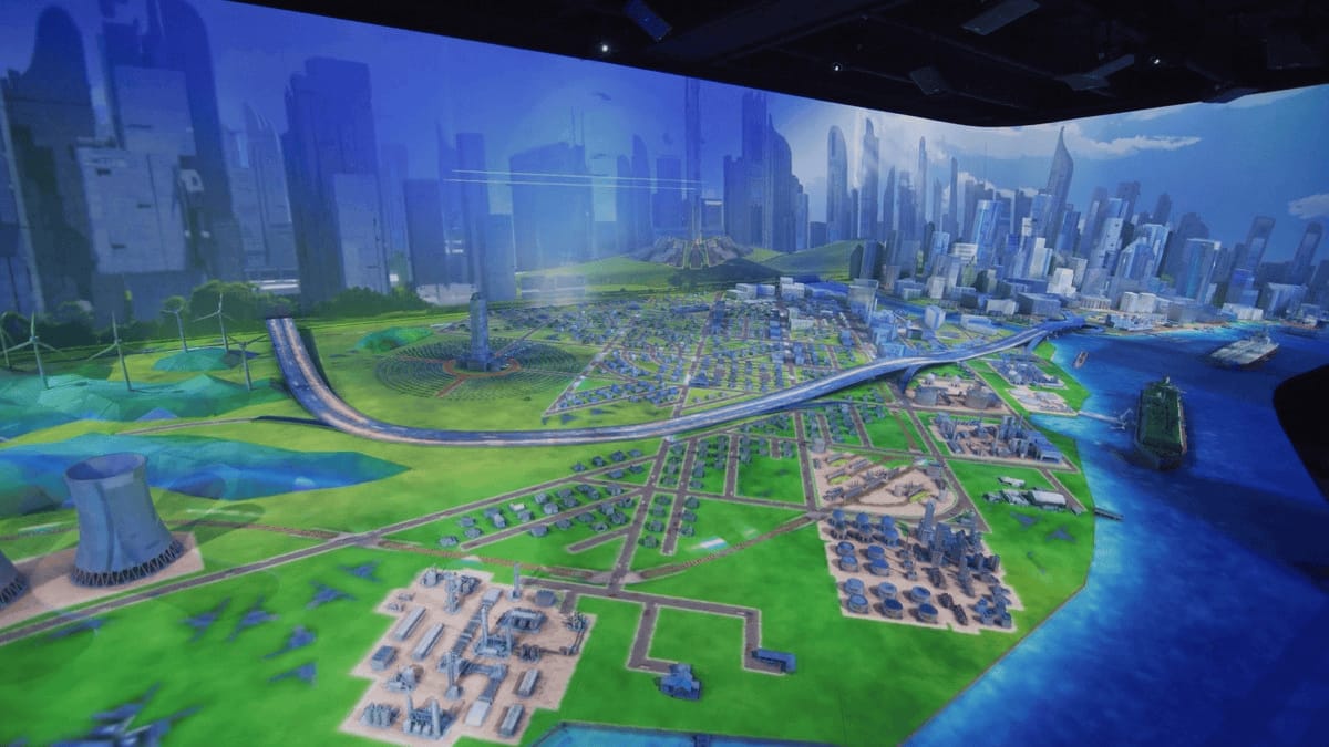 數字電子沙盤系統-多媒體數字沙盤模型