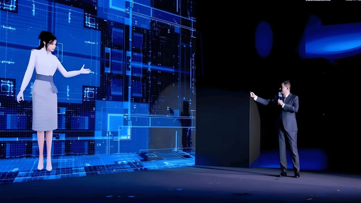 數字展覽虛擬主持人-全息互動虛擬解說員