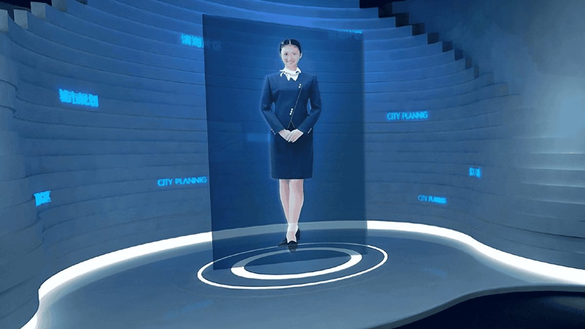 數字展覽虛擬主持人-全息互動虛擬解說員