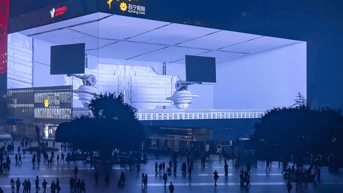 室外裸眼3dled顯示屏-裸眼3d立體動畫制作